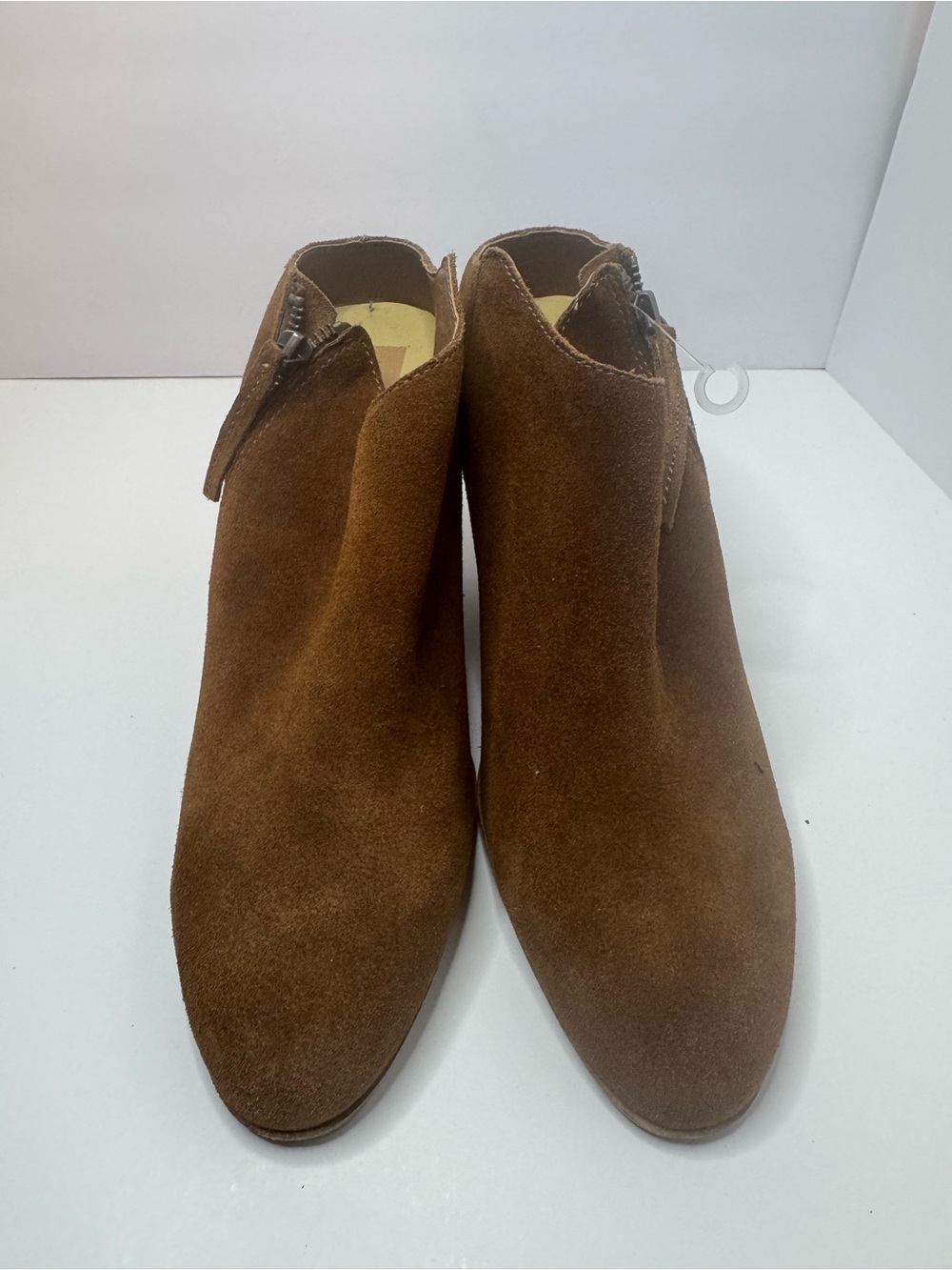 Dolce Vita Brown Suede Side Zip Ankle Boots Womens Size 8.5